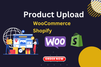 upload or add product shopify and woocommerce store