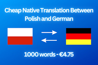 natively translate your text from german to polish