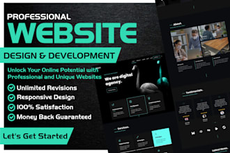 develop a business website and landing page