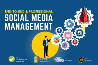 do end to end social media management for your business