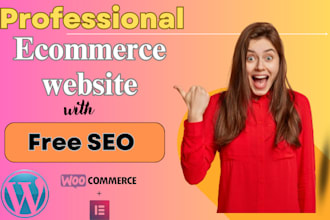 develop a professional ecommerce website with free SEO optimization in 12 hours