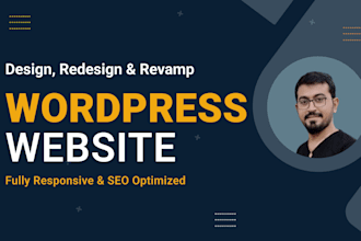 design or redesign wordpress website with elementor