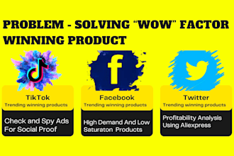 find shopify dropshipping product research or find  winning products in 24 hours