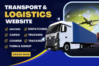 develop a high performance logistics, transport, and trucking wordpress website