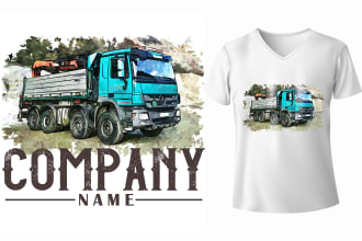 create custom hand drawn retro vintage grunge t shirt illustration design