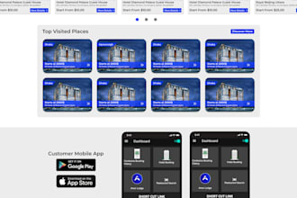 expert hotel booking website creation