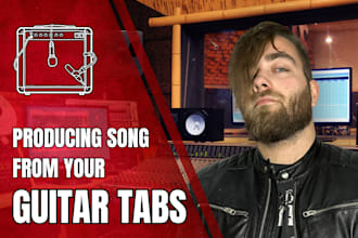 fully produce your song based on guitar pro or tab files