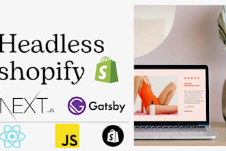 create a headless shopify store with nextjs or reactjs