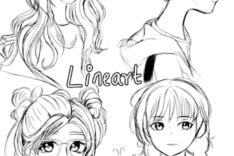 draw your anime oc for album cover, concept design, stickers