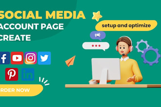 create social media accounts facebook business page setup and optimize