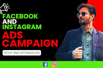 setup and optimize facebook and instagram ads campaign