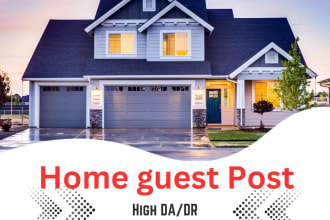 publish home improvement, real estate and construction guest post, SEO backlinks