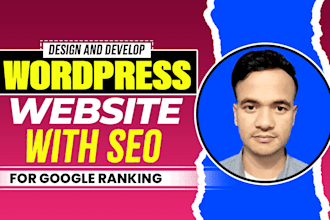 wordpress design and develop with SEO for google ranking
