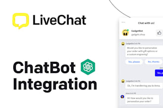 develop and integrate ai chatbot or chatgpt in your website