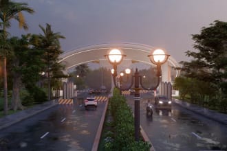 create an urban design and architectural master plan and 3d visualization