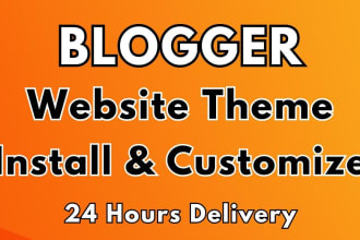 blogspot website and blogger theme setup full SEO optimize
