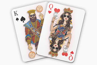 design personalized playing cards with your face