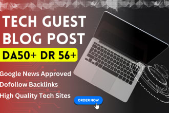 do tech guest post, news guest post with seo backlinks