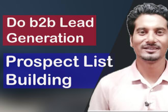 do b2b lead generation and prospect list building