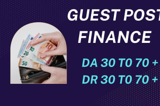 publish finance guest post with authority backlinks