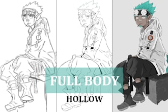 draw full body character in my anime style