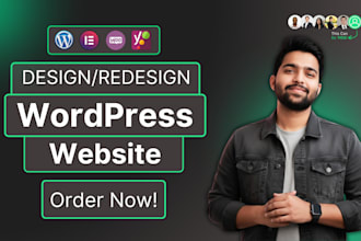 design and redesign wordpress website, elementor website design