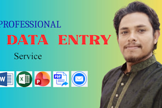 do data entry, google sheet, PDF to excel, data typing