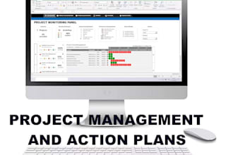 project management and action plans template in excel