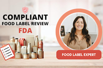 review your food product label for fda compliance