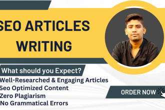 write engaging unique 1500 words seo article writing and blog posts