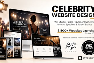 design celebrity and influencer websites on wix studio