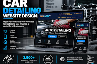 design car detailing websites on wix studio