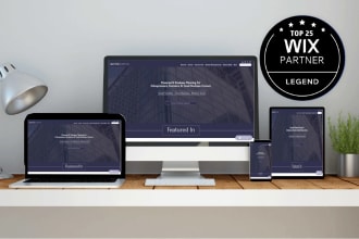 design a financial company website on wix studio