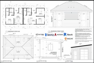 do architectural building permits and blueprints in autocad revit