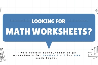 create custom high quality math worksheets