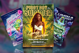 design party flyer, club, dj, hip hop, music, event flyer, business flyer