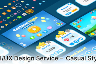 design graphic and UI, hud and menu for your app