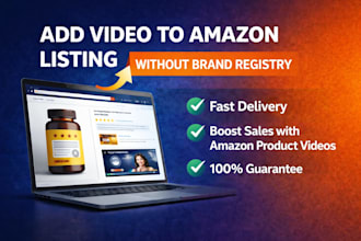 create best quality amazon listing video for your product