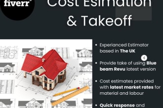cost estimation for new builds, loft conversions, extensions and flats