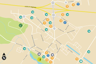 design commercial real estate vector map of any  location