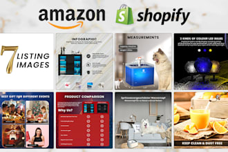 design product images for amazon,ebay,shopify, etsy listings