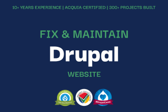 fix and maintain your drupal website