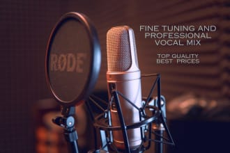 do fine tuning and professional mix of your vocal recording