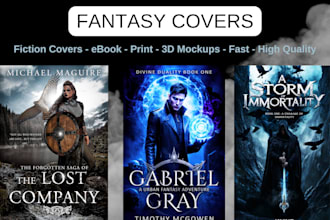 design a beautiful fantasy cover for your urban or epic