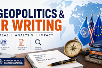 write international relations and political science articles