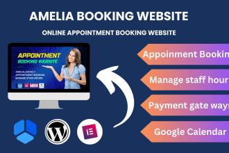 create appointment booking website with amelia
