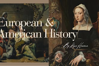 research and write about european and american  history