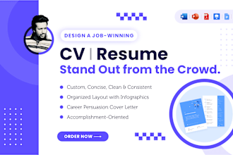design a job winning CV resume to help you stand out among potential employers