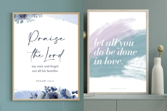 design printable bible verse wall art