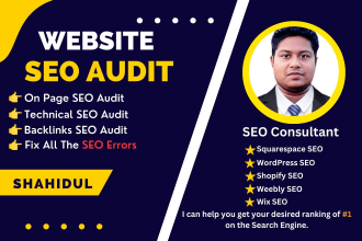 do website technical seo audit report and competitor analysis